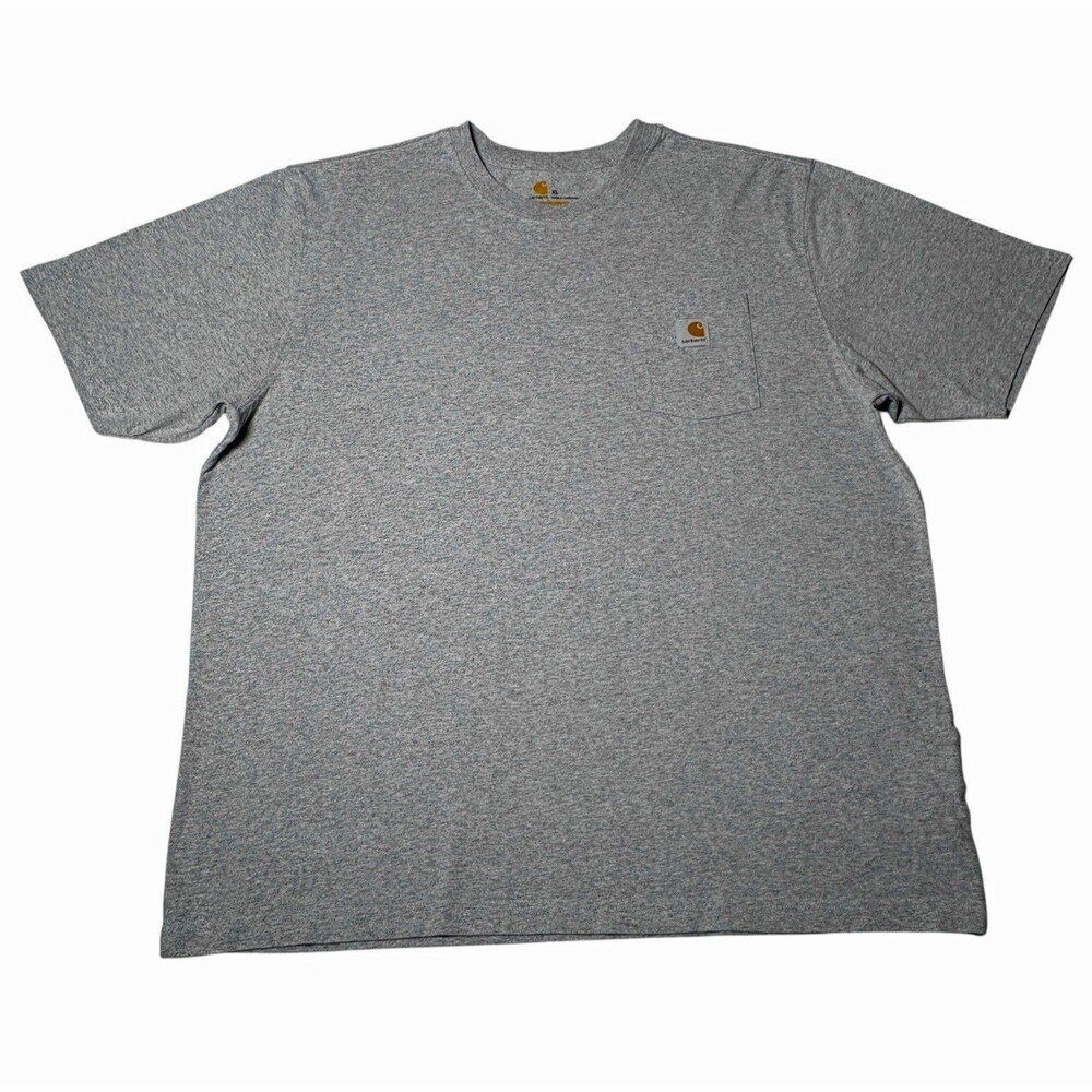 Carhartt K87 HGY T-Shirt Men’s XL Gray Pocket Crew Neck Short Sleeve Regular